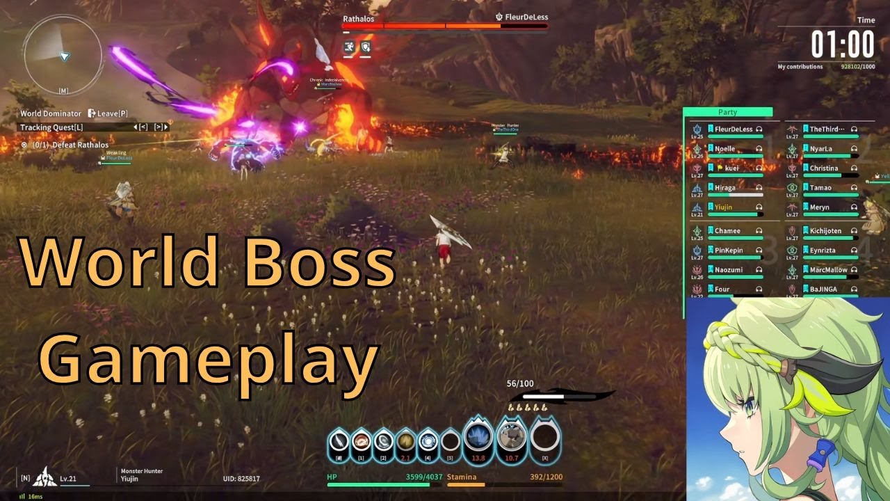 World Boss Crusade Rathalos [ Blue Protocol Star Resonance ]