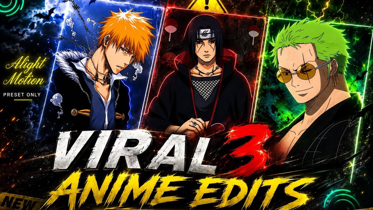Viral Anime Edits 🗿|| Alight Motion XML ⚡ || Preset Only❗#xml