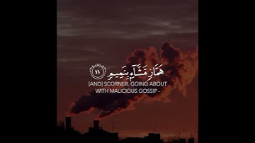 :: ولا تُطِع كُلَّ حَلَّافٍ مَّهِينٍ  :: تلاوه رهيييبة 😌♥️🍃 إسلام صبحي