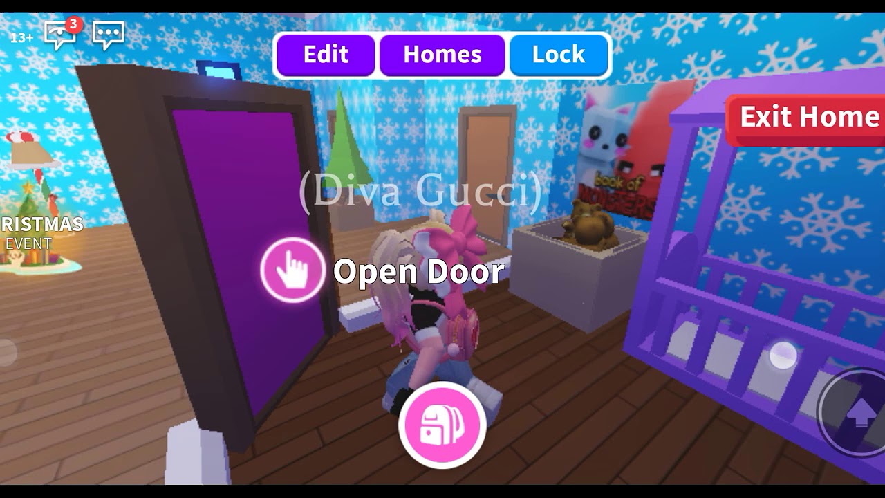 Gingerbread house tour! Roblox Adopt me YouTube