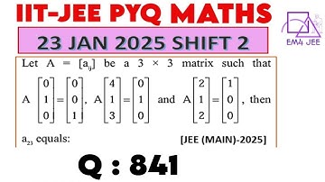 Let A = [aij ] be a 3×3 matrix such that A [(0 1 0)]= [(0 0 1)] , A [(4 1 3)]= [(0 1 0)] and A [(2 1