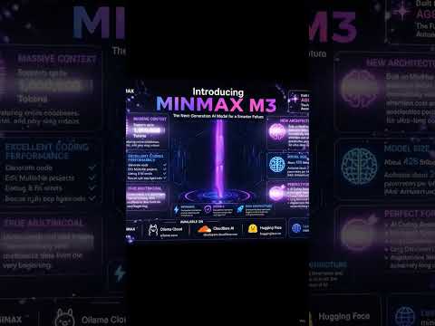 Introducing MiniMax M3 🚀 | The Next-Generation AI Model with 1M Token Context#MiniMaxM3 #AI