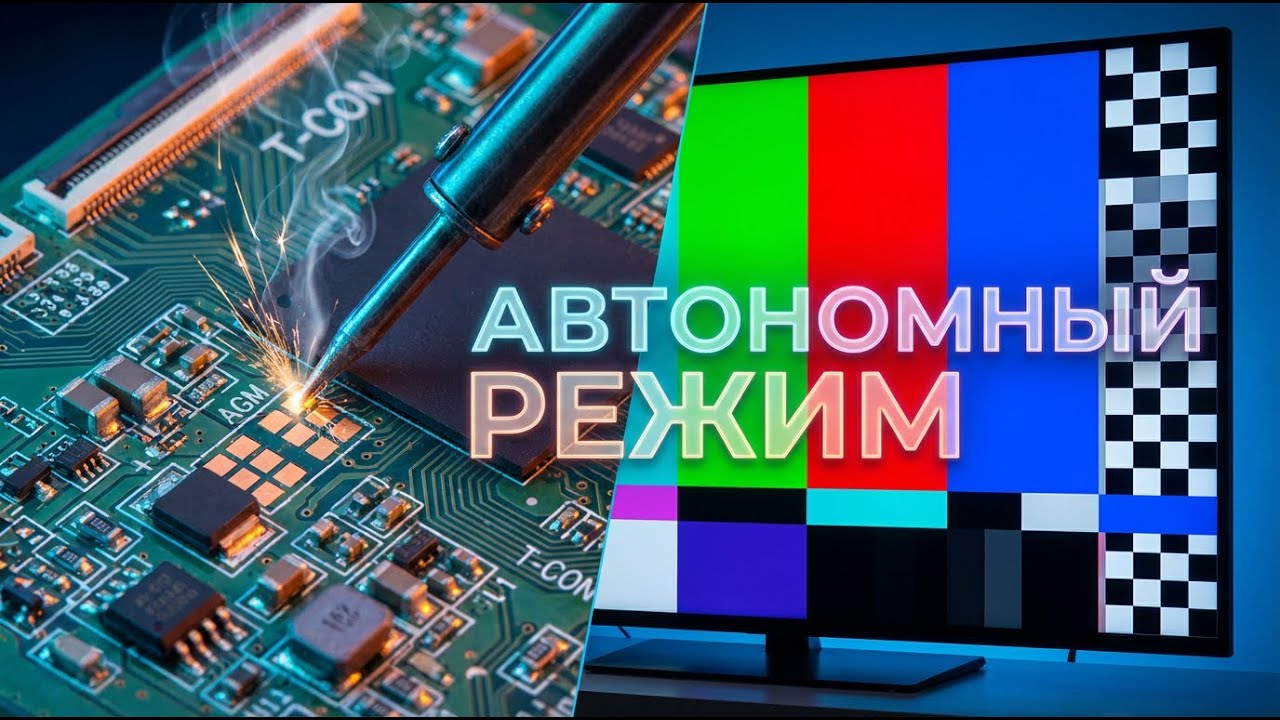 РЕМОНТ ТЕЛЕВИЗОРА | СЕКРЕТНЫЙ РЕЖИМ МАТРИЦЫ: Как проверить экран. 100% способ диагностики T-CON