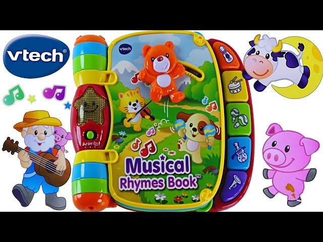 VTech Libro Con Rimas Musicales Aprende Mas De 40 Canciones Enseñanco  Colores Para Niños 