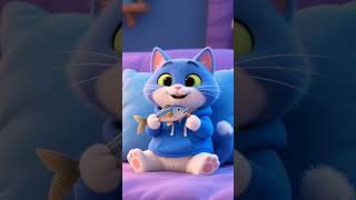 CUTE KITTEN EATS #shorts #cute #cat