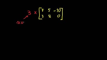 Multiplier une matrice par un scalaire