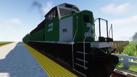 Short Burlington Northern Grain Train - Minecraft Immersive Railroading