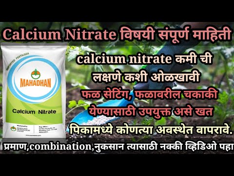 Calcium Nitrate fertilizer| Calcium Nitrate विषयी संपूर्ण