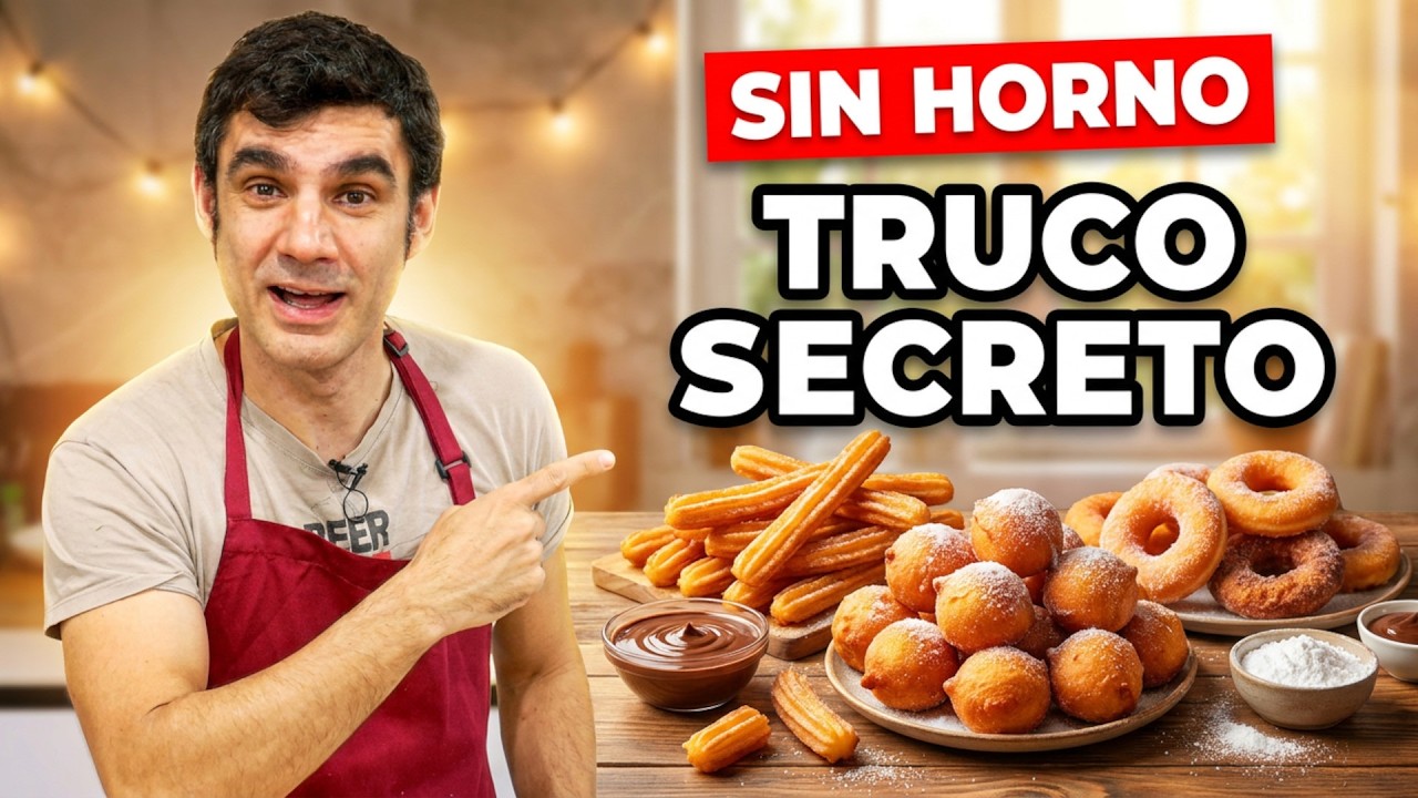 ¡Se inflan SOLOS! 😱 3 Postres Típicos de Feria (Recetas Fáciles y Rápidas)
