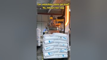 can unpacking robots get tired?No,24 hours non stop #unpacking #robot #machine #industrial