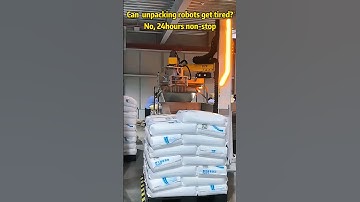 can unpacking robots get tired?No,24 hours non stop #unpacking #robot #machine #industrial