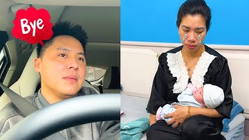 Baby Banh Bao and Mom had a terrible day when father left home