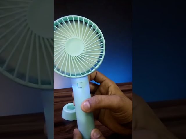 Quick Unboxing!! Mini Portable USB Hand Fan Rechargeable Cooler  #shorts class=