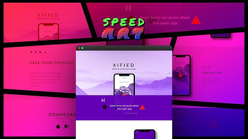 Web Design Speed Art - iPhone X Inspired App Website | FIGMA