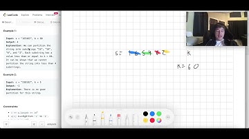 Leetcode 2522. Partition String Into Substrings With Values at Most K
