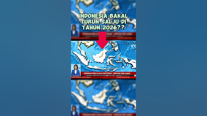 Indonesia bakal turun salju di tahun 2026😱