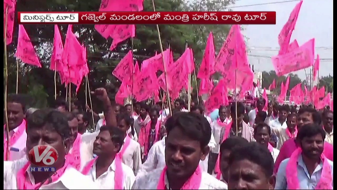 TRS Ministers Busy In District Tours | Participates In Election Campaign | V6 News