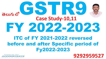 #gstr9 #2022-2023 #ITC of FY 21-22 reversed before and after Specific period of Fy2022-2023