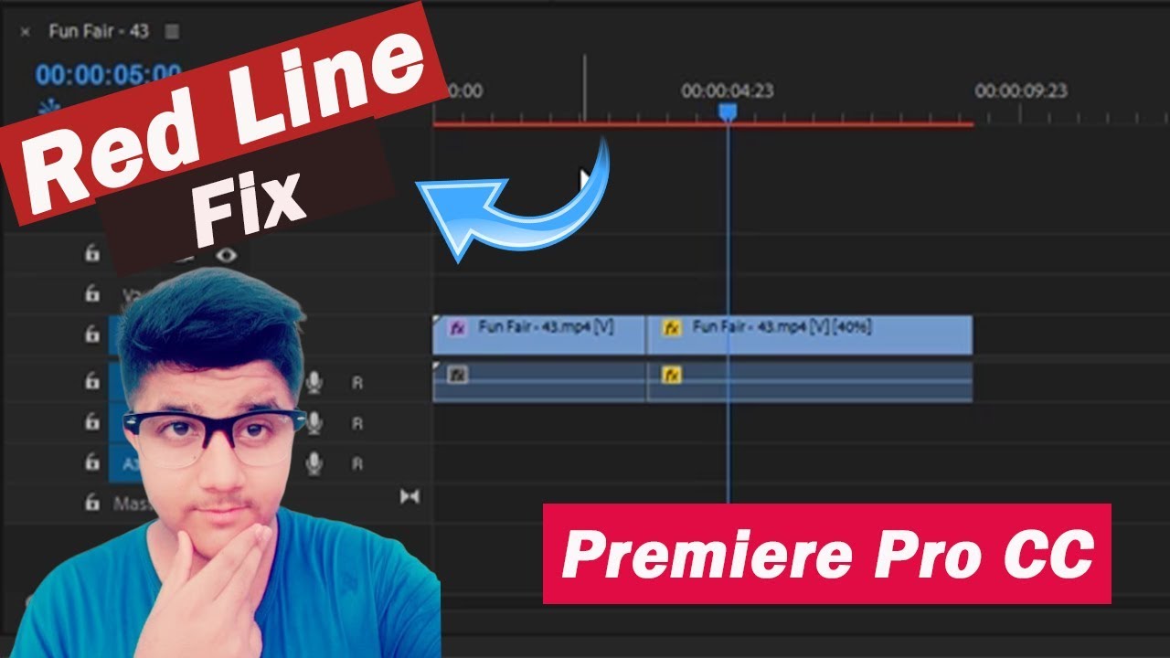 Premiere Pro Red On Fix - YouTube