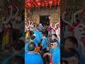 東方藝術團漂亮的舞蹈老師們，兩旁護駕，高雄聖何宮列位神尊聖駕，入廟過爐暫駕～