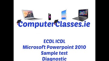 ECDL ICDL Microsoft Powerpoint 2010 Diagnostic Sample Test