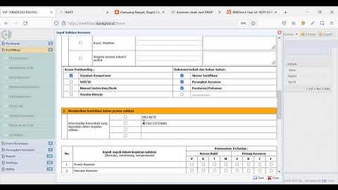 MKVA - Memberikan Kontribusi dalam Validasi Asesmen