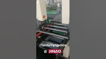 Seamless steel pipe short pipe automatic chamfering process