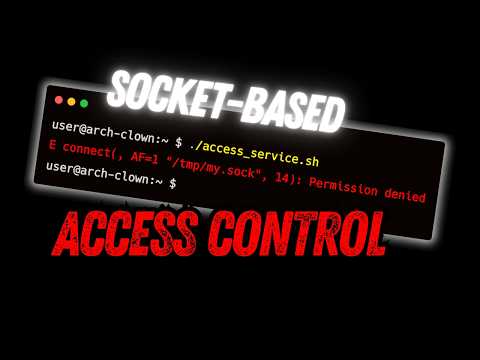 Unix Sockets Can Control Who Gets Access
