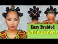 How To | Jumbo Bantu Knots Tutorial On Natural Hair 💕🇯🇲