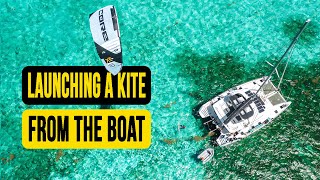 Launching a kite from the boat // Kiteboarding SA Masterclass