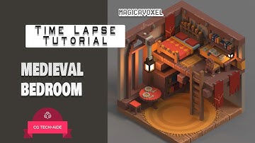 Isometric Scene using Magica Voxel -Time Lapse