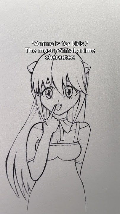 'Anime is for kids.' The most normal anime character #drawing #art #elfenlied #anime #lucy #shorts