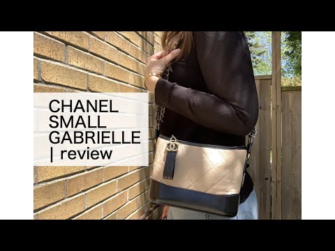 chanel aged calfskin quilted small gabrielle hobo black