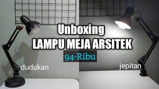 UNBOXING KAP LAMPU BELAJAR MODEL ARSITEK