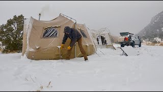 INSANE EVENING WINDSTORM, TEMPS 4F, 20C, FROZEN CAMP