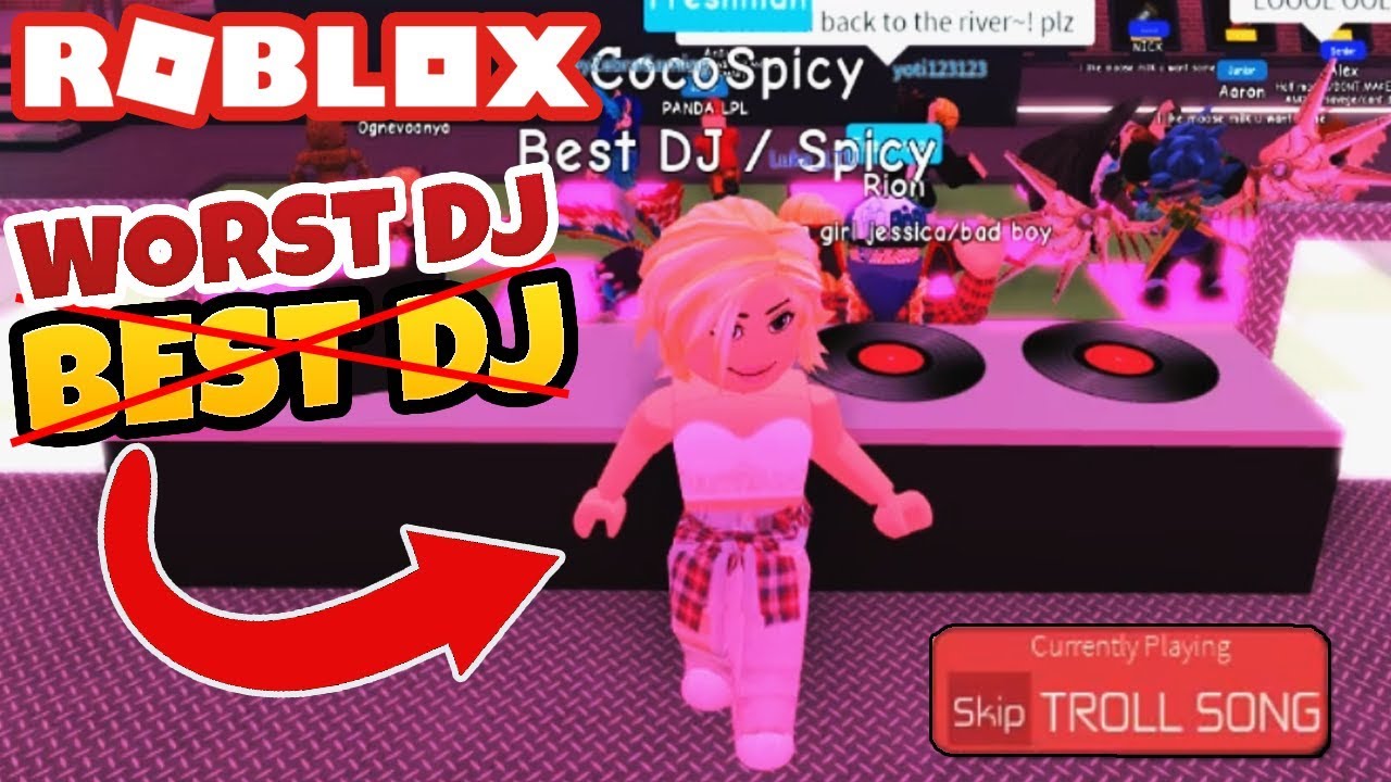 The Worst Dj In Roblox Youtube - roblox stalker loner