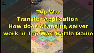 Top War - Transfer Application - moving your account to another server and how does it work (lvl 80) screenshot 5