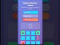 Code Your Own Memory Match Game (Beginner Project!)  #coding #shorts #trend  @c0de_with_noor_cn