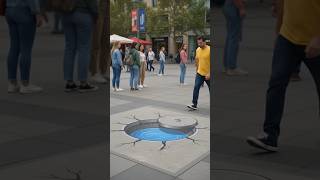 Amazing 3D Optical Illusion Painting 🤯 | Is It Real or Just Art? 🎨 #Shorts