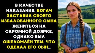 видео: В качестве НАКАЗАНИЯ, БОГАЧ ЗАСТАВИЛ сына жениться на простой ДОЯРКЕ! Но то что он сделал... картинка: В качестве НАКАЗАНИЯ, БОГАЧ ЗАСТАВИЛ сына жениться на простой ДОЯРКЕ! Но то что он сделал...