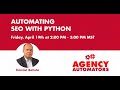Automating SEO with Python with Hamlet Batista