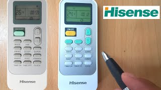 شرح وحدة تحكم مكيف هايسنس Hisense بالتفصيل شرح كامل.