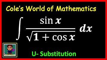 Integral of sin x/sqrt(1 + cos x) ❖ Calculus 1 ❖ U-Substitution ❖ Trig Integrals