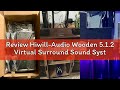 Review Hiwill-Audio Wooden 5.1.2 Virtual Surround Sound System, 4 Surround Speakers Wired, 400W Peak