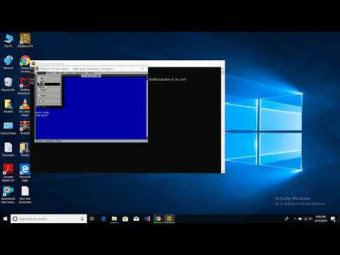 how to install dos box with mp folder  and to print a single character in assembly langage