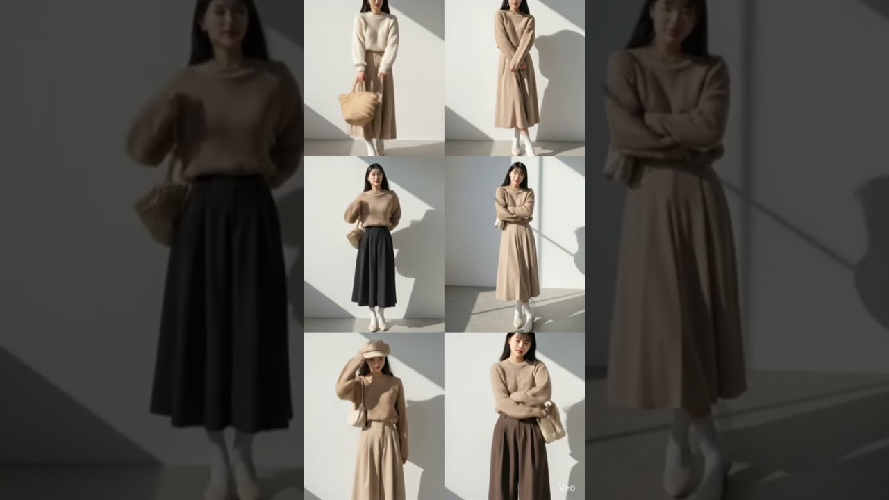 Soft neutrals, calm energy 🤍Which look would you wear today? ✨