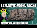 Modelling Realistic Rocks - Acrylic Wet-Wash Technique