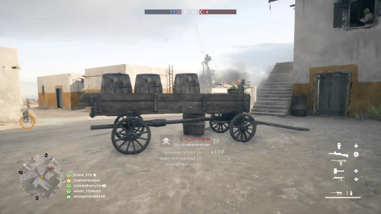 Battlefield 1 knife kills