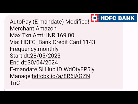 How to cancel auto mandate in hdfc credit card & debit card @Teconz