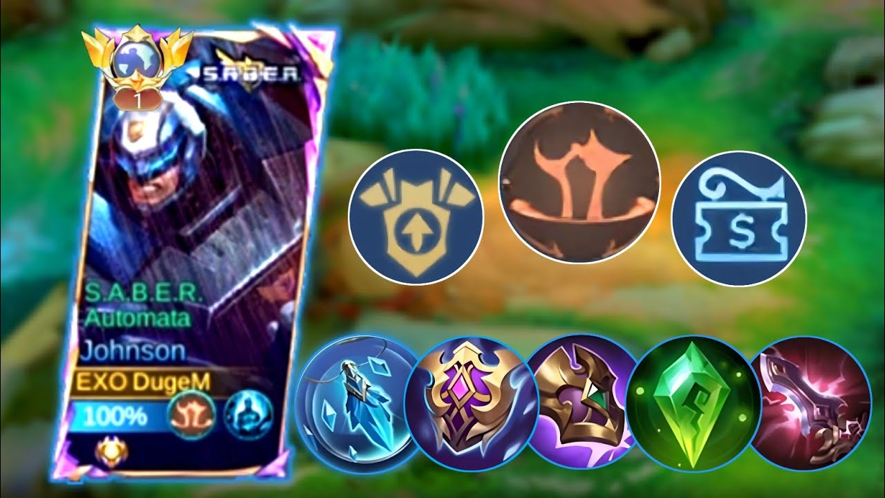 EMBLEM DAN BUILD JOHNSON TERSAKIT DAN TERKUAT 2025‼️ ROTASI JOHNSON TERBAIK - Mobile Legends 